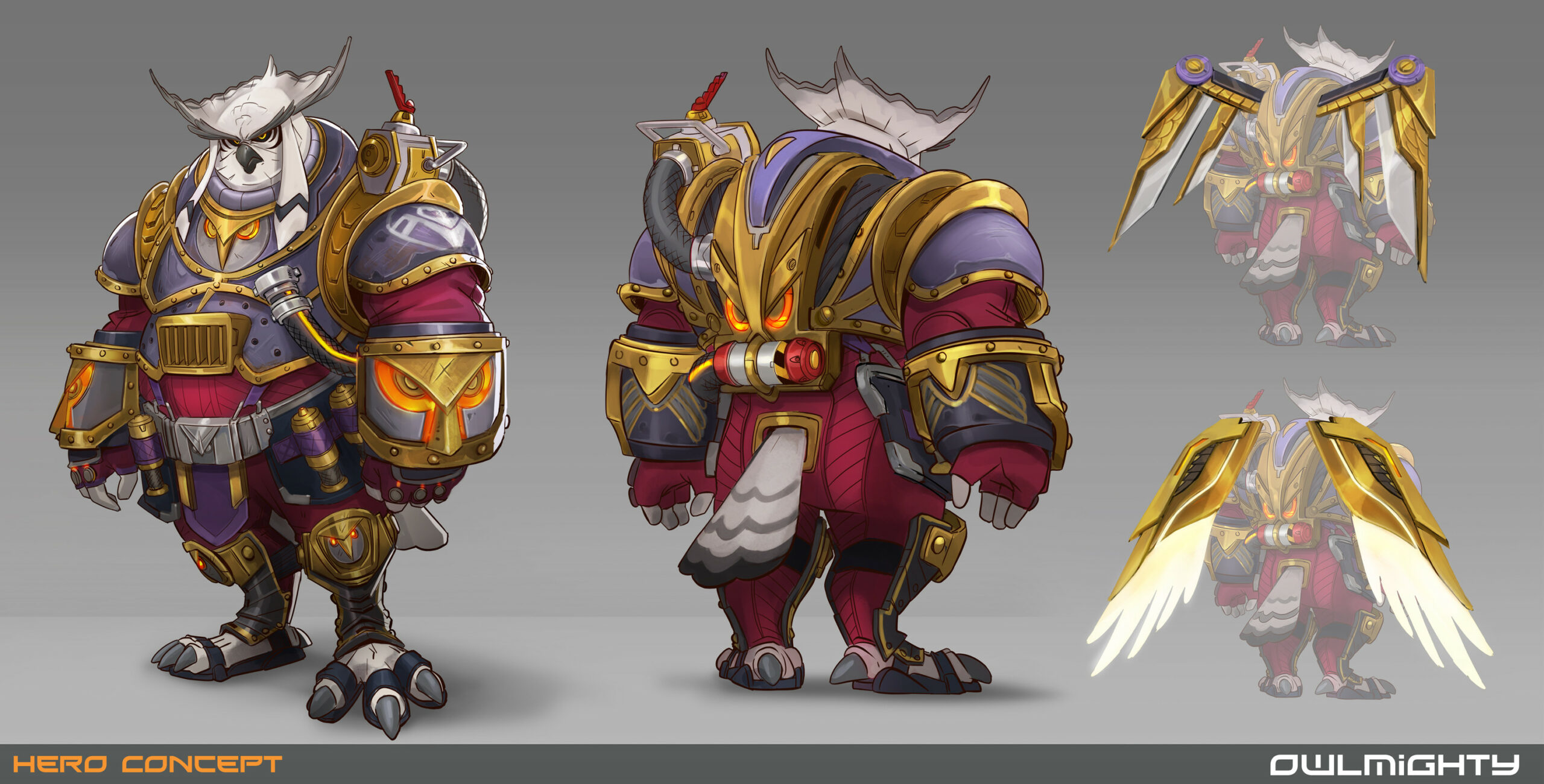 Owl mighty: Hero concept