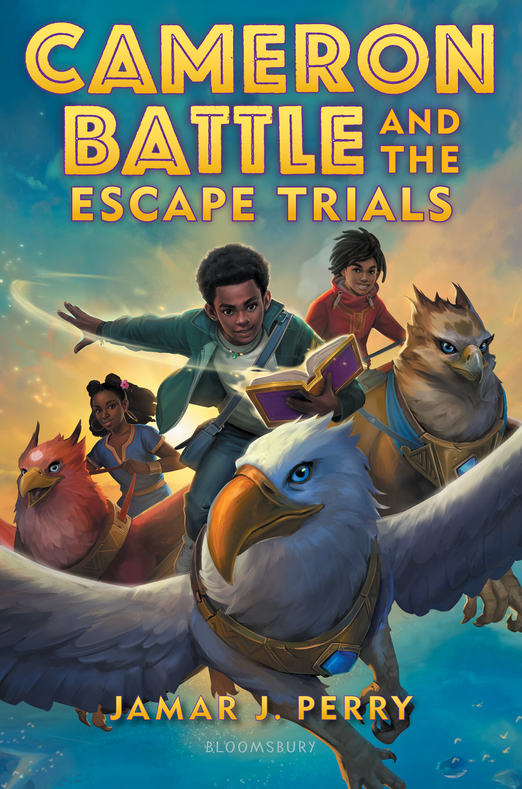 Cameron battle and the escape trials: cover cropped with the title