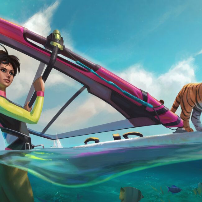 Lory windsurfing