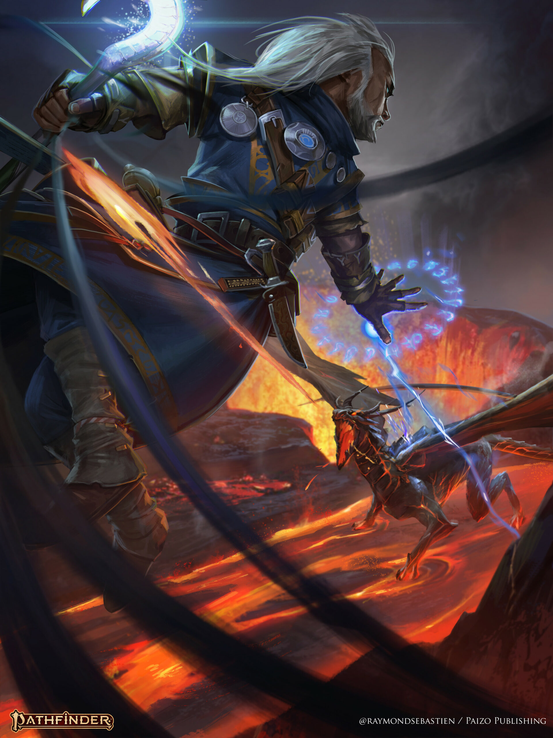 Iconic Wizard versus Magma dragon